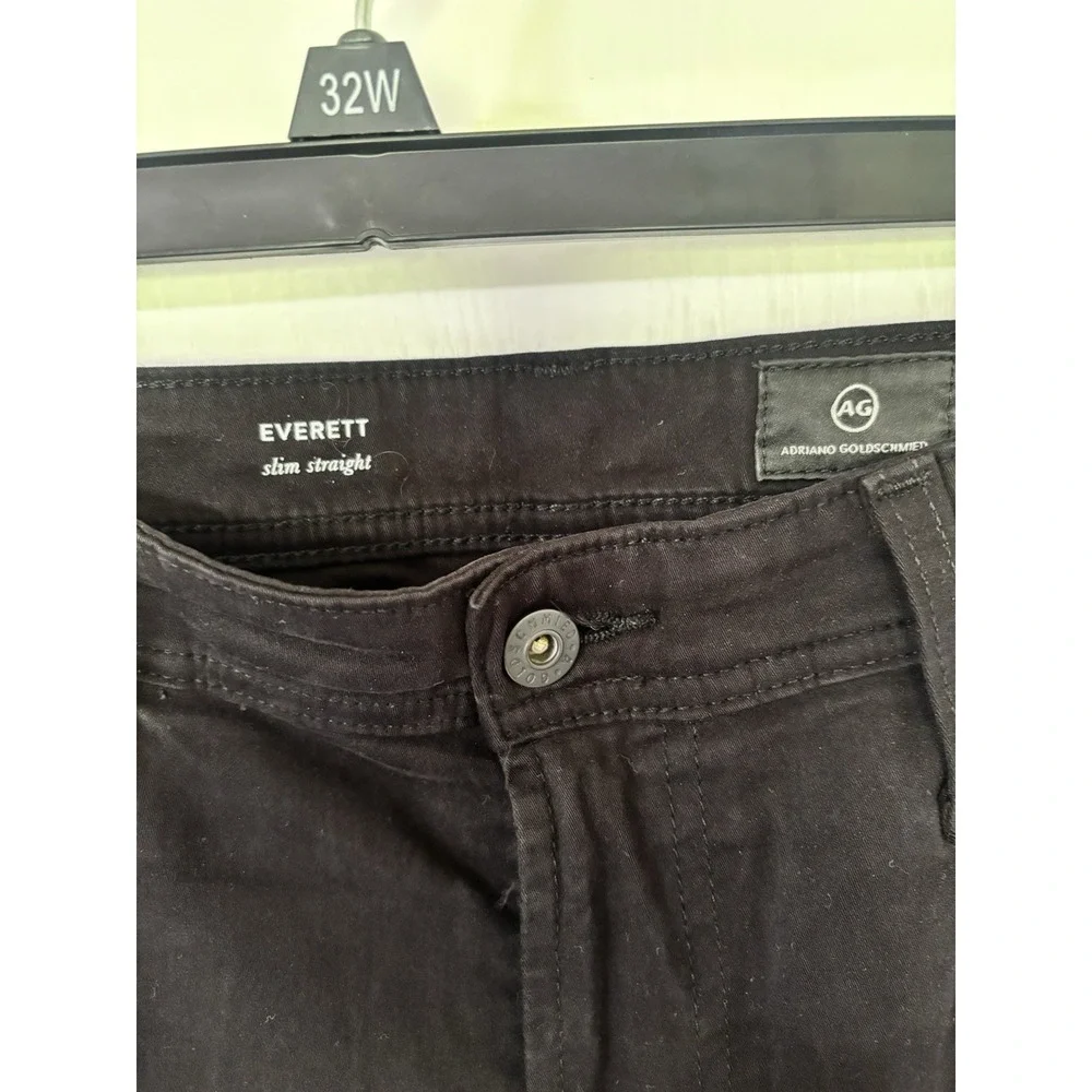 AG Adriano Goldschmied The Everett SUD Black Sueded Pants Jeans Men's 32X32 Slim